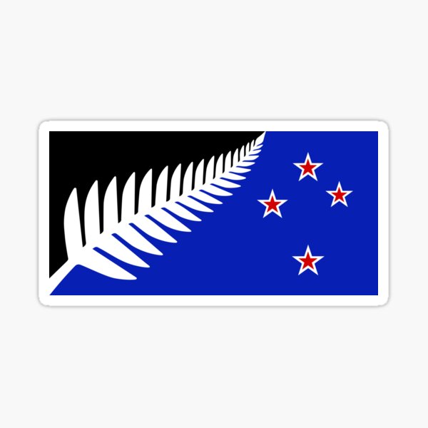 Item preview, NZ Flag Design Silver Fern by Kyle Lockwood designed and sold by Beluga Cat.