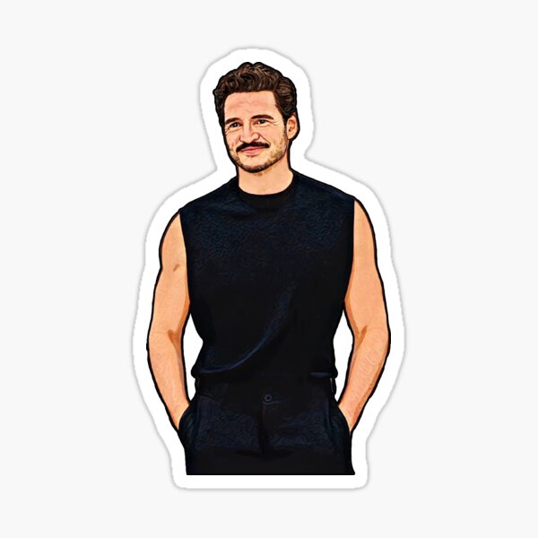 Aperçu de l'œuvre Dessin animé de Pedro Pascal créée et vendue par baranskini.