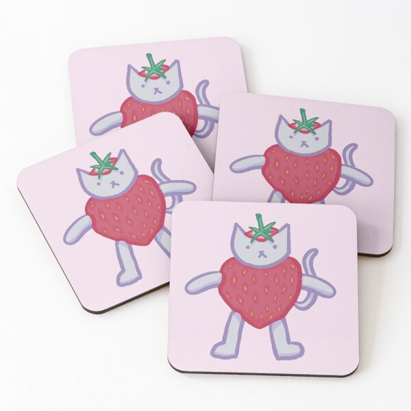 Item preview, Strawberry costume cat  designed and sold by sunlucky.