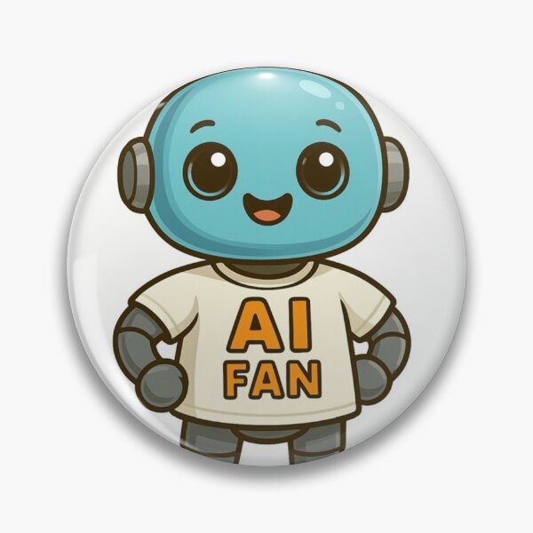Item preview, Cute Robot AI Fan designed and sold by Simplybe1.