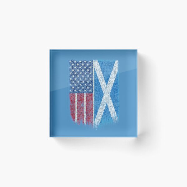 Item preview, Scottish American Flag Shirt Scotland USA Flag Pride T Shirt designed and sold by cgocgy.
