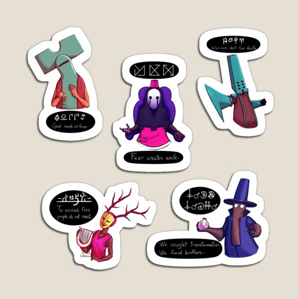 Item preview, Chants of Sennaar - All peoples sticker pack designed and sold by PsychesChances.