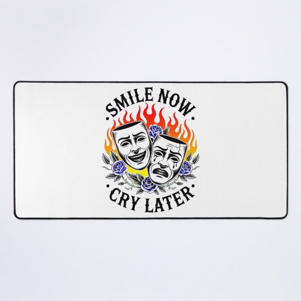 Item preview, "Smile Now, Cry Later" – Bold Vintage Tattoo Style Design designed and sold by YounexxART.
