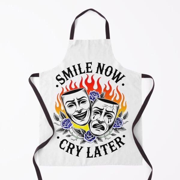 Item preview, "Smile Now, Cry Later" – Bold Vintage Tattoo Style Design designed and sold by YounexxART.