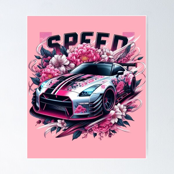 Item preview, Speed Sport Car Racing Pink Sakura Japanese designed and sold by KTGim.