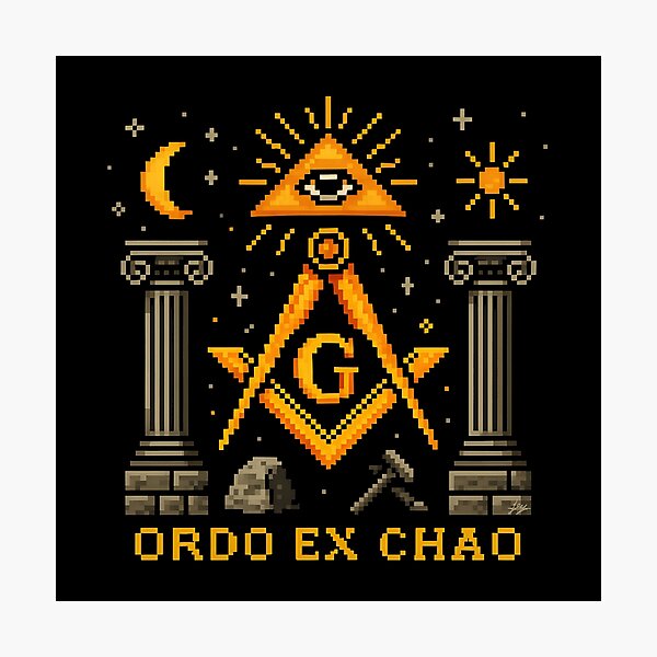 Artikelvorschau, Ordo ex Chao – Pixel Edition entworfen und verkauft von GnosisWear.
