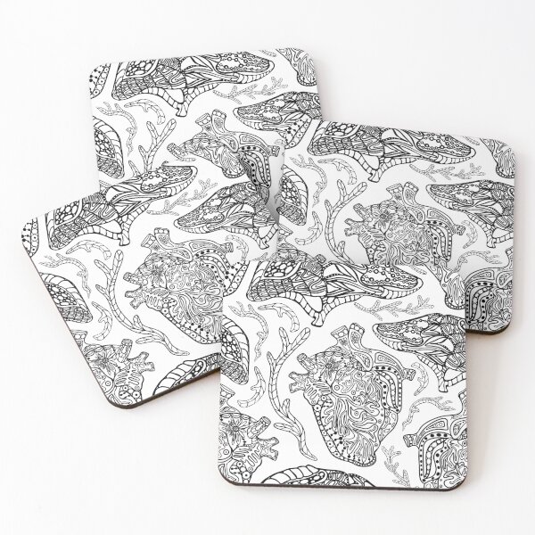Item preview, Intricate Heart Vector with Vessels and Doodles designed and sold by Anastasiia Yurevych.