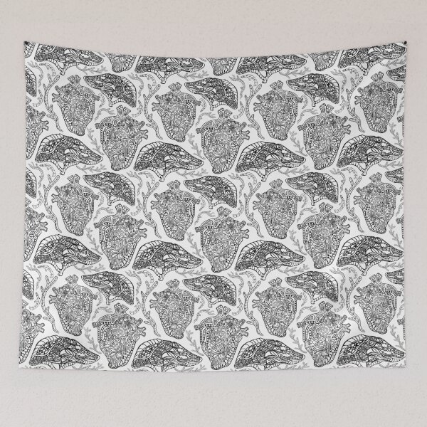 Item preview, Intricate Heart Vector with Vessels and Doodles designed and sold by Anastasiia Yurevych.
