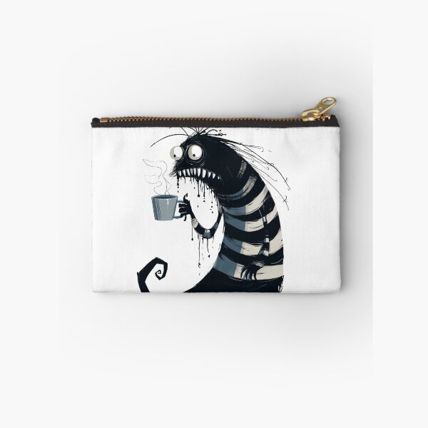Item preview, Coffee Because Therapy Is Expensive Halloween Anxiety Monster designed and sold by SoaringOwlArts.