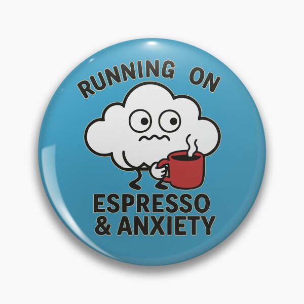 Item preview, Caffeinated Cloud – Espresso & Anxiety designed and sold by TeeLabDesign.