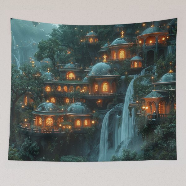 Item preview, Futuristic landscape designed and sold by Cris888.