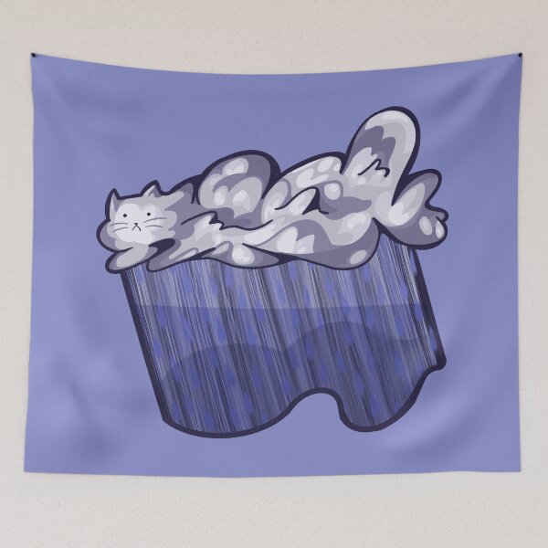 Item preview, Rain cloud cat designed and sold by sunlucky.