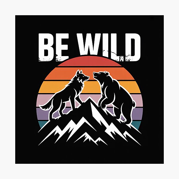 Item preview, Be Wild Outdoor | T-Shirt designed and sold by NicolasGlowArt.