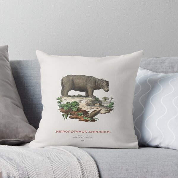 Item preview, Hippopotamus Minimalist Engraving designed and sold by Vintagrafica.