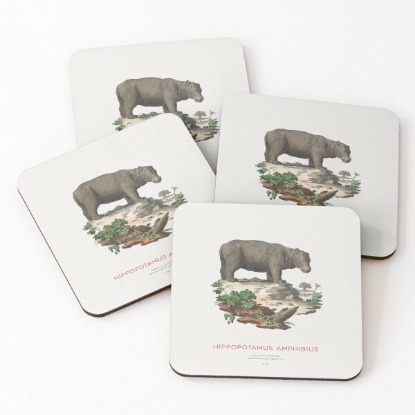 Item preview, Hippopotamus Minimalist Engraving designed and sold by Vintagrafica.