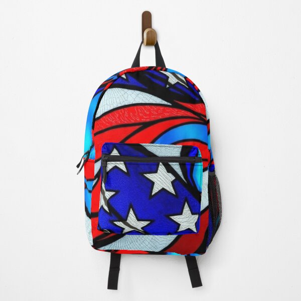 Item preview, Abstract Stained Glass American Flag  designed and sold by Debbie Schulte.