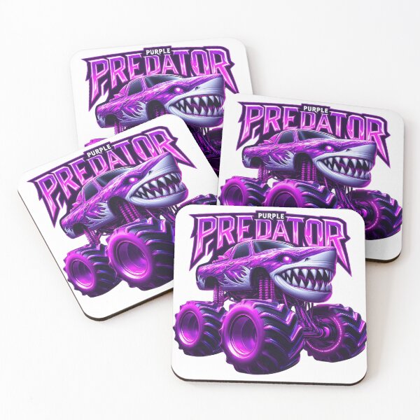 Item preview, Purple Predator Monster Truck | Electric Shark Beast designed and sold by UNIGRAPHIX.
