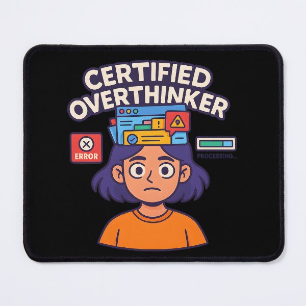 Item preview, Certified Overthinker Processing Thoughts designed and sold by MysticArtisan.