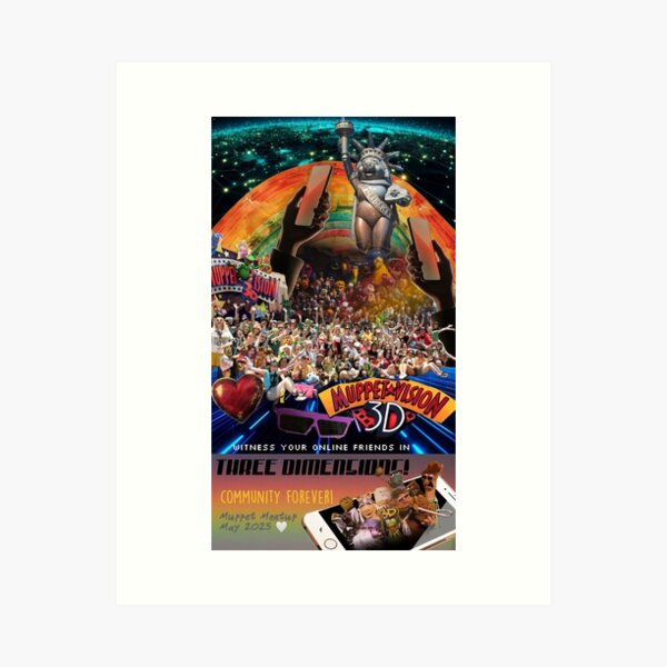Item preview, MuppetVision Meetup // Muppet Collage Art designed and sold by Evan Bode.