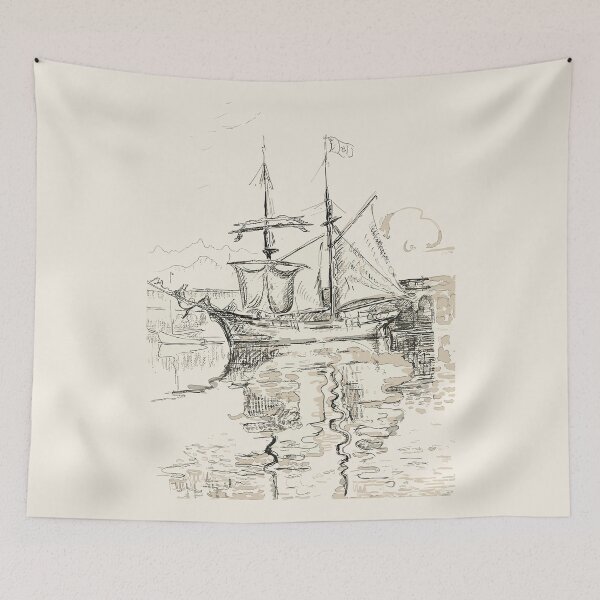 Item preview, Paul Signac – Sailing Boats in Harbour | Neo-Impressionist Pointillism Art T-Shirt & Gifts designed and sold by paulo silveira.