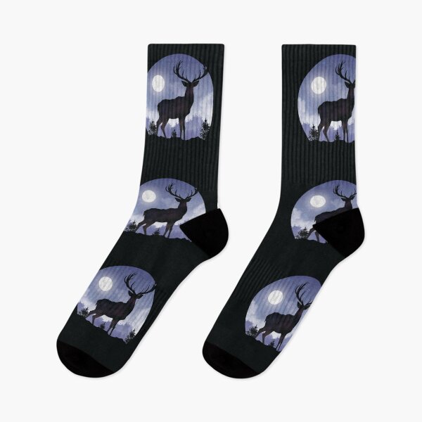 Item preview, Deer at Night designed and sold by ArtCraftLab.
