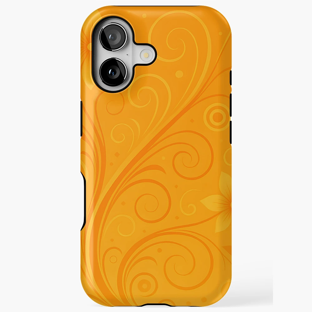 Neo Y2K Aesthetic - Vector Flourish - Orange
