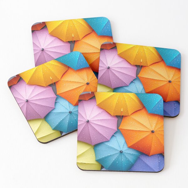 Item preview, Raindrop Symphony - Colorful Umbrellas from Above designed and sold by AngelottiCR.