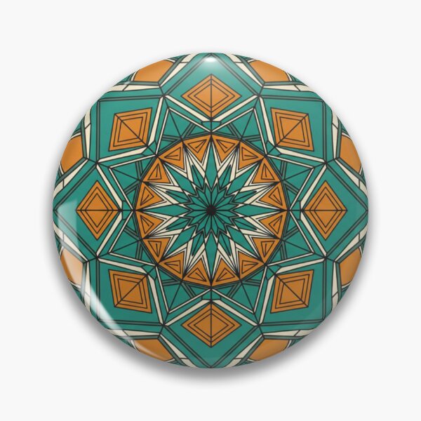 Item preview, Geometric Mandala with Earthy Tones designed and sold by JonnTerr.