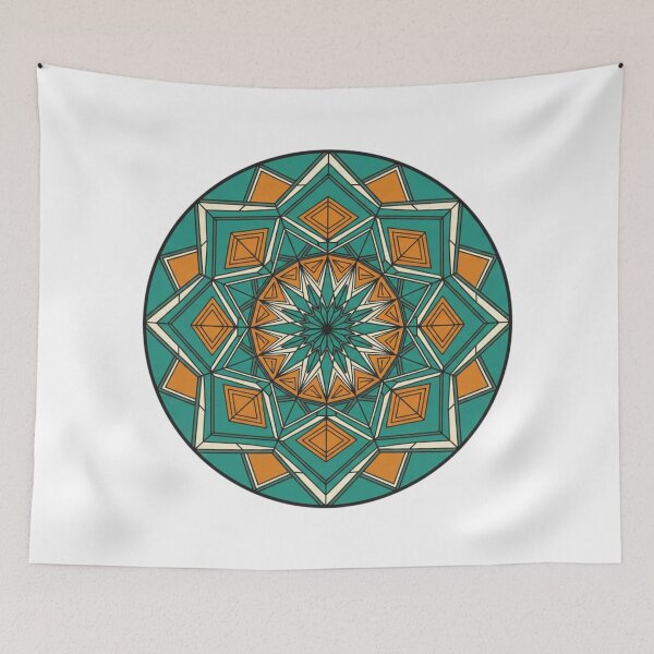 Item preview, Geometric Mandala with Earthy Tones designed and sold by TrendNest Designs USA.
