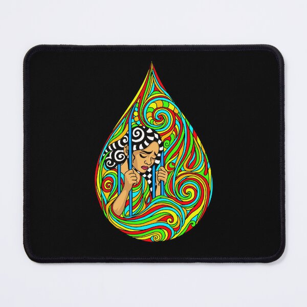 Item preview, Surreal Mother’s Tear Art – Tribal Pop Art Expression of Grief and Strength designed and sold by DrawHandArt.