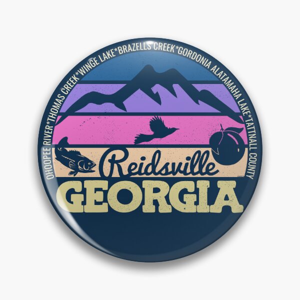 Item preview, Reidsville Georgia Sunset Retro Vintage Local Pride Logo designed and sold by CRHPOD20.