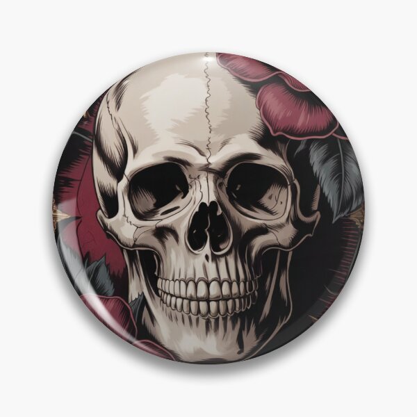 Item preview, Skull and Roses T-Shirt - Edgy Floral Design designed and sold by Skulls, Gothic, Witches & Darkness.