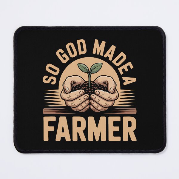 Item preview, So God Made A Farmer - It's the perfect gift for someone who values rural life, strong faith, and the honest hard work of farming. designed and sold by ZyziowskyArt.