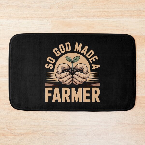 Item preview, So God Made A Farmer - It's the perfect gift for someone who values rural life, strong faith, and the honest hard work of farming. designed and sold by ZyziowskyArt.