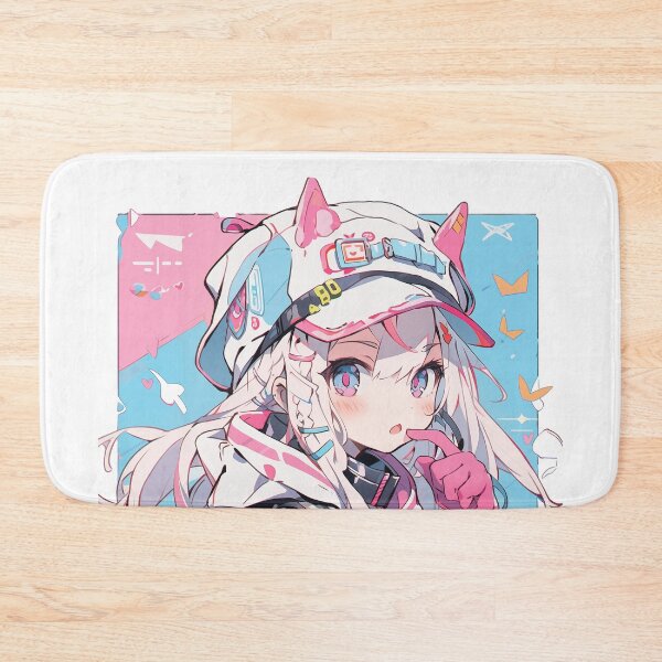 Item preview, Cyber Kawaii Girl – Pastel Streetwear Aesthetic Anime Art designed and sold by DKRPalette.