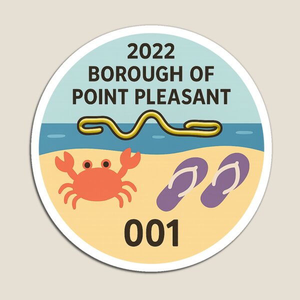 Item preview, Point Pleasant Beach Badge, New Jersey Shore designed and sold by jgrossman.