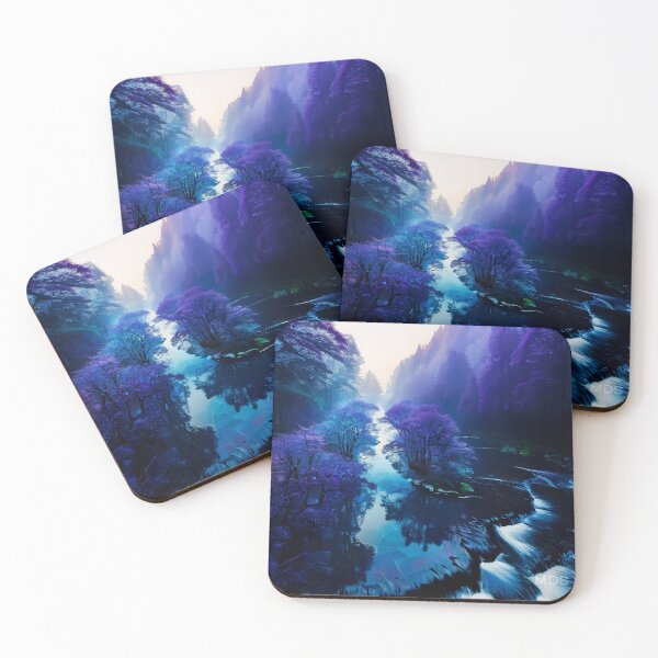 Item preview, Blue River Falls designed and sold by Midnight Daze Studio.