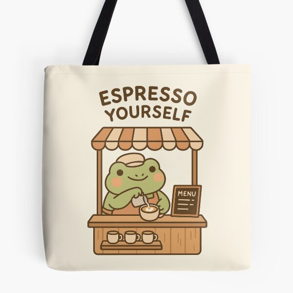 Item preview, Espresso yourself frog barista designed and sold by DeVeauDesign.