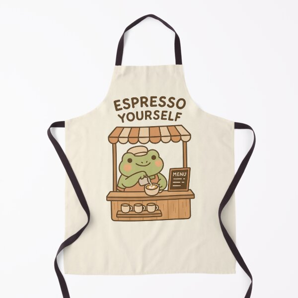 Item preview, Espresso yourself frog barista designed and sold by DeVeauDesign.