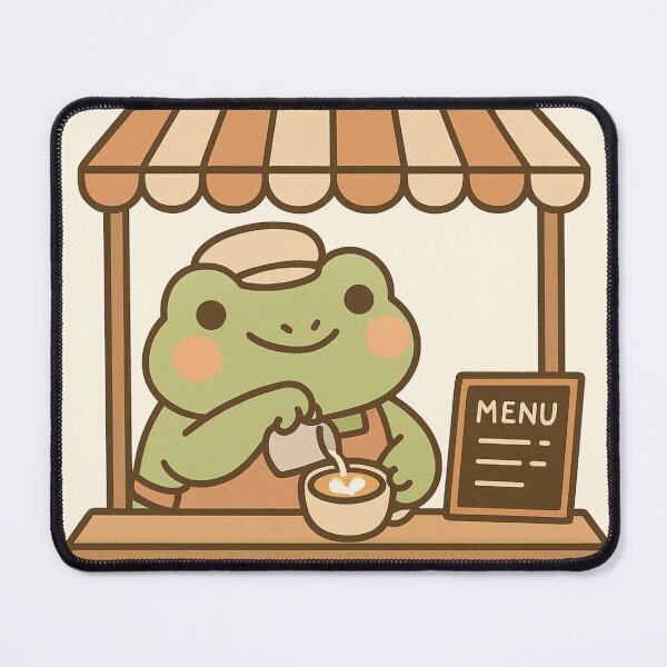Item preview, Espresso yourself frog barista designed and sold by DeVeauDesign.