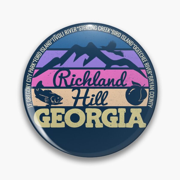 Item preview, Richland Hill Georgia Sunset Retro Vintage Local Pride Logo designed and sold by CRHPOD20.