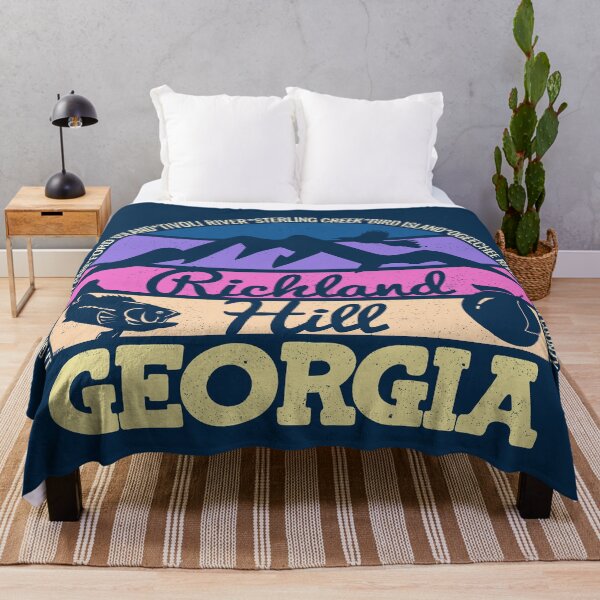Item preview, Richland Hill Georgia Sunset Retro Vintage Local Pride Logo designed and sold by CRHPOD20.