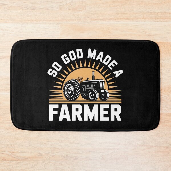 Item preview, So God Made A Farmer - It's the perfect gift for someone who values rural life, strong faith, and the honest hard work of farming. designed and sold by ZyziowskyArt.