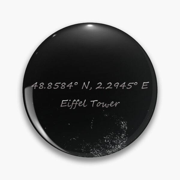 Item preview, Eiffel Tower Coordinates designed and sold by Unleashed Boundaries.