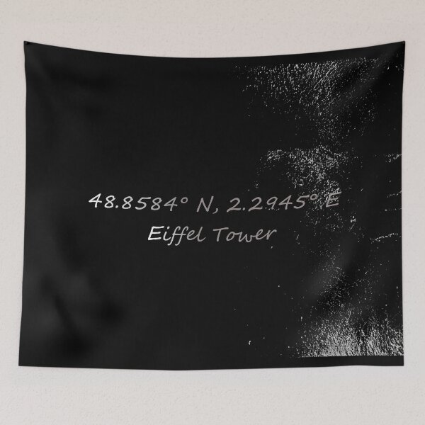 Item preview, Eiffel Tower Coordinates designed and sold by Unleashed Boundaries.