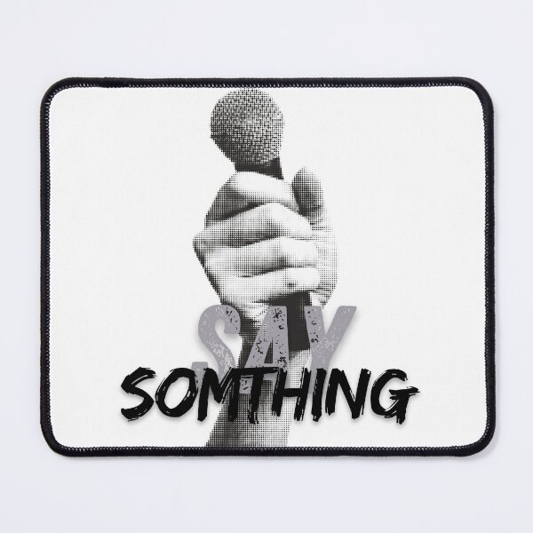 Item preview, Vintage Mic Halftone Collage - 'Say Somthing' Retro Music Art designed and sold by colorsofpixel.