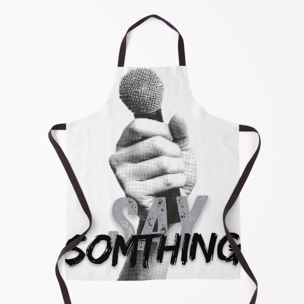 Item preview, Vintage Mic Halftone Collage - 'Say Somthing' Retro Music Art designed and sold by colorsofpixel.