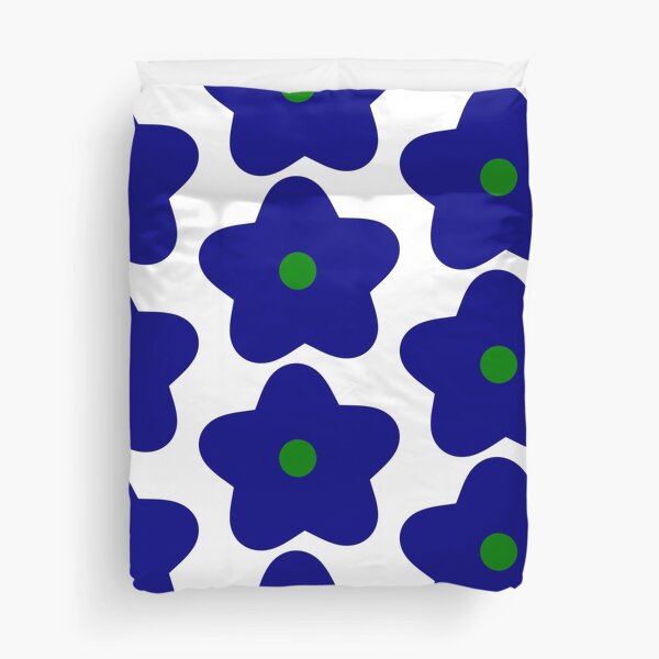 Item preview, Blue and Green retro flower designed and sold by Laurasdcreations.