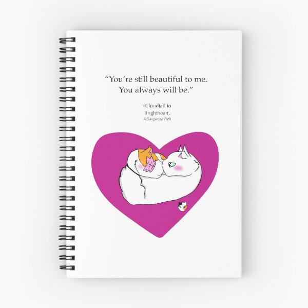 Item preview, Brightheart and Cloudtail Love anniversary card/print warrior cats designed and sold by CALico Designs.