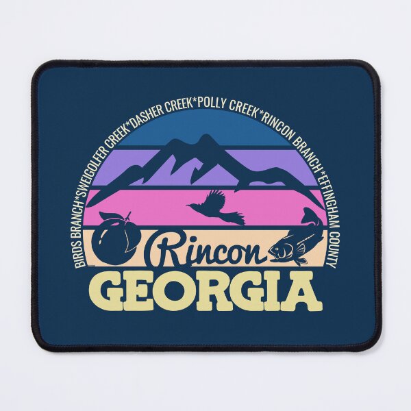 Item preview, Rincon Georgia Sunset Retro Vintage Local Pride Logo designed and sold by CRHPOD20.